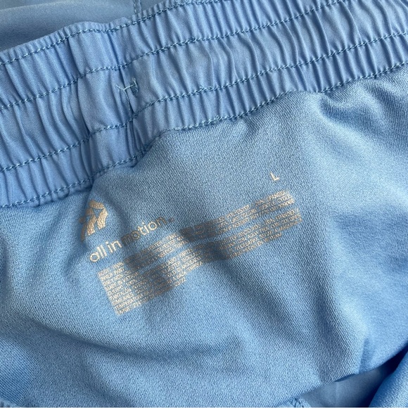 All in Motion Running Shorts Mid-Rise Women’s Vibrant Blue Large - Picture 5 of 5